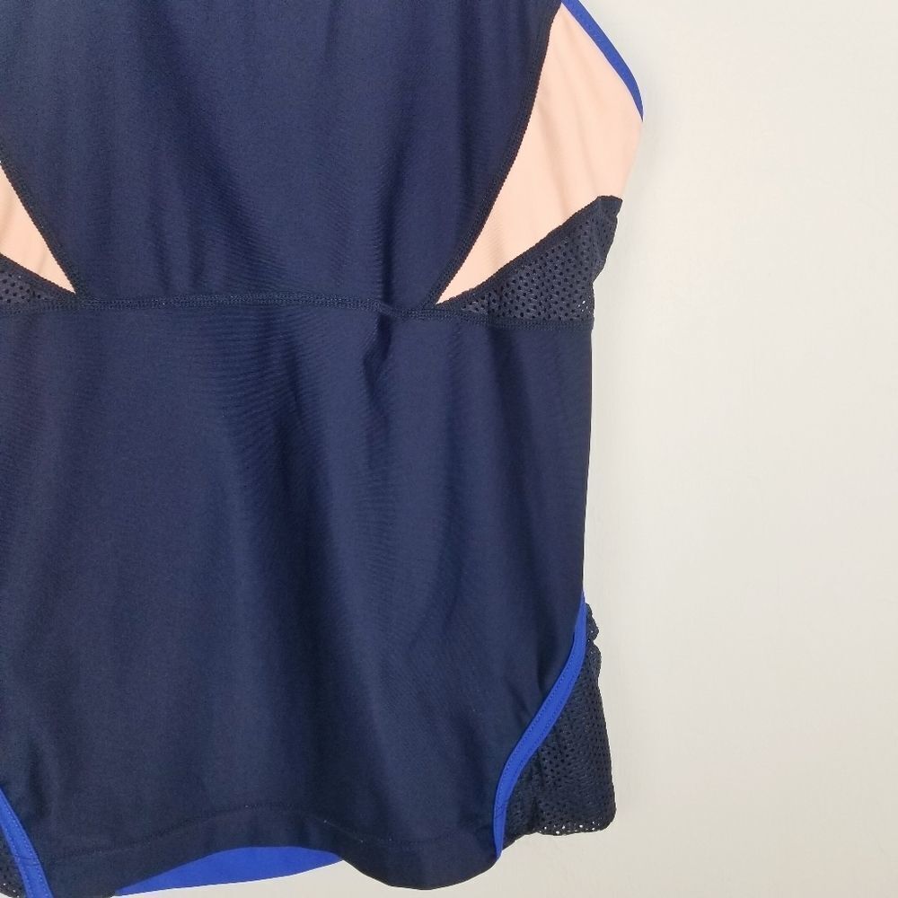 Athleta Color Block Racerback Workout Tank Top - Picture 3 of 6
